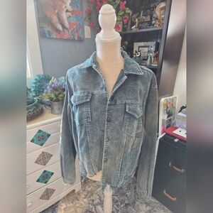 Teal Corduroy Jacket